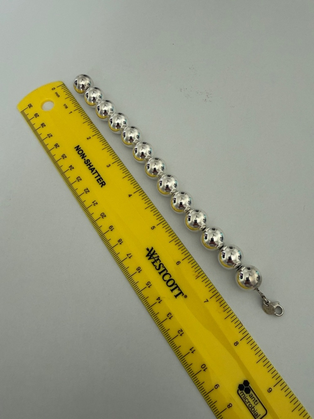 LARGE  14mm Hardware Bead Bracelet - Tiffany & Co. VINTAGE, RARE, RETIRED - Picture 10 of 14